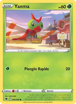 Carte Pokémon Yanma 006 — Astres Radieux