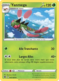 Carte Pokémon Yanmega 007 — Astres Radieux