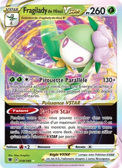Carte Pokémon Fragilady de Hisui VSTAR 018 — Astres Radieux