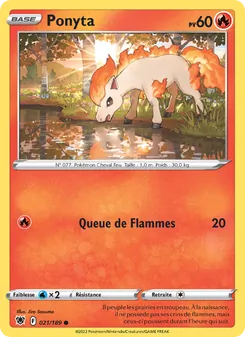 Carte Pokémon Ponyta 021 — Astres Radieux