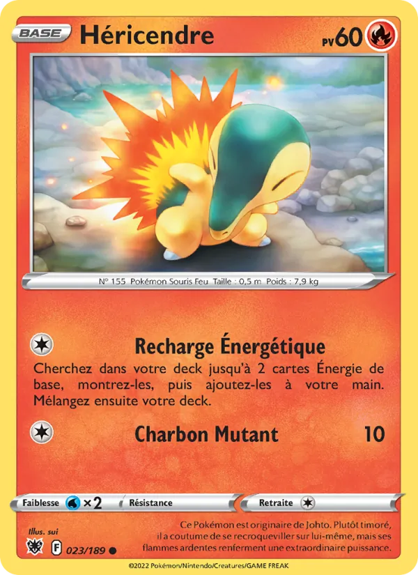 Carte Pokémon Héricendre 023/189 de l'extension Astres Radieux