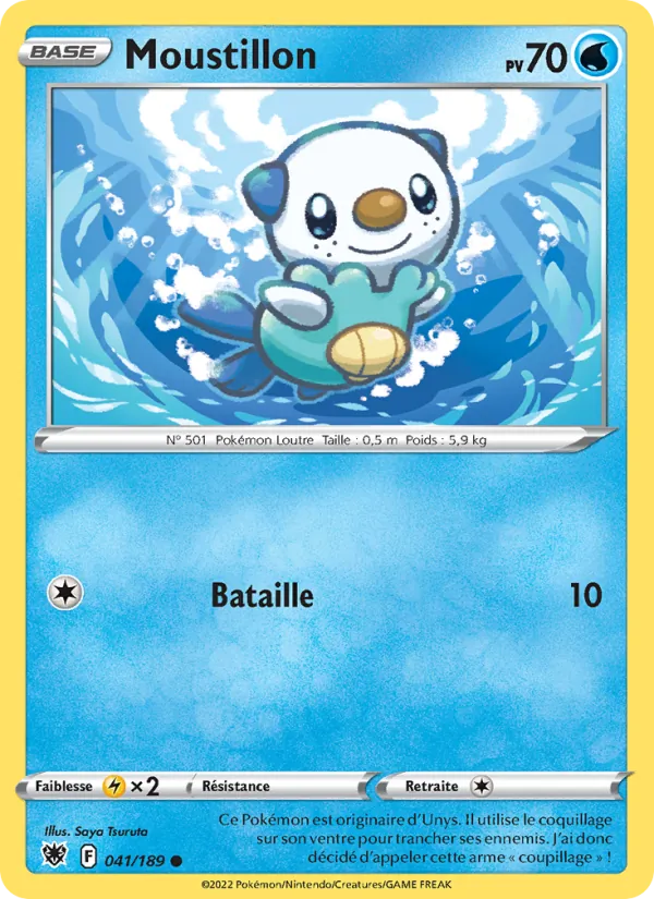 Carte Pokémon Moustillon 041/189 de l'extension Astres Radieux