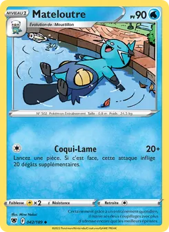Carte Pokémon Mateloutre 042 — Astres Radieux