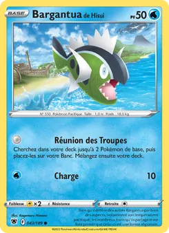 Carte Pokémon Bargantua de Hisui 043 — Astres Radieux