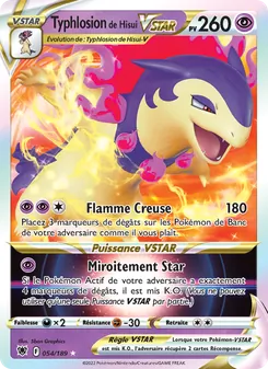 Carte Pokémon Typhlosion de Hisui VSTAR 054 — Astres Radieux