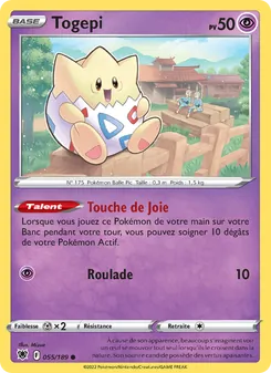 Carte Pokémon Togepi 055 — Astres Radieux