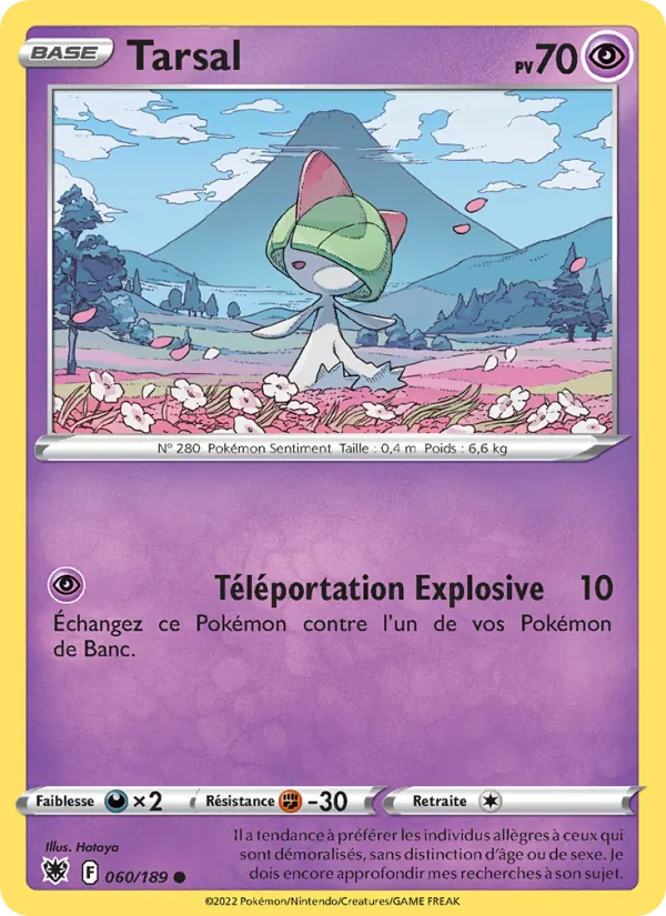 Carte Pokémon Tarsal 060/189 de l'extension Astres Radieux