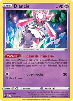 Carte Pokémon Diancie 068 — Astres Radieux