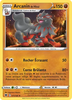 Carte Pokémon Arcanin de Hisui 071 — Astres Radieux