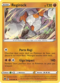 Carte Pokémon Regirock 075 — Astres Radieux