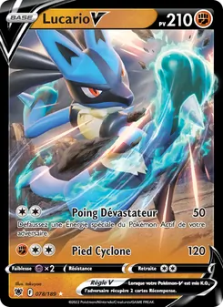 Carte Pokémon Lucario V 078 — Astres Radieux