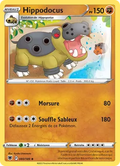 Carte Pokémon Hippodocus 080 — Astres Radieux
