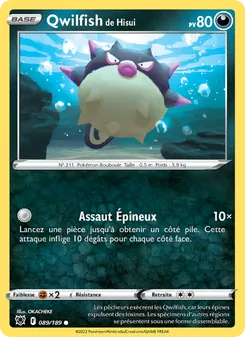 Carte Pokémon Qwilfish de Hisui 089 — Astres Radieux