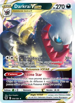 Carte Pokémon Darkrai VSTAR 099 — Astres Radieux