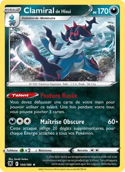 Carte Pokémon Clamiral de Hisui 100 — Astres Radieux