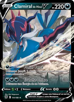 Carte Pokémon Clamiral de Hisui V 101 — Astres Radieux