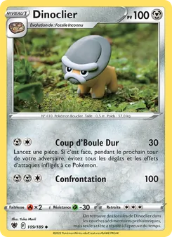 Carte Pokémon Dinoclier 109 — Astres Radieux