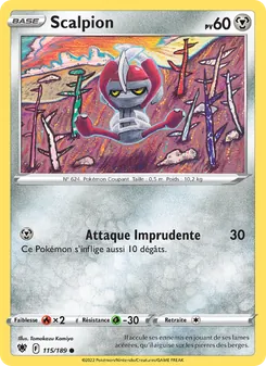 Carte Pokémon Scalpion 115 — Astres Radieux