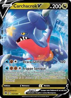Carte Pokémon Carchacrok V 117 — Astres Radieux