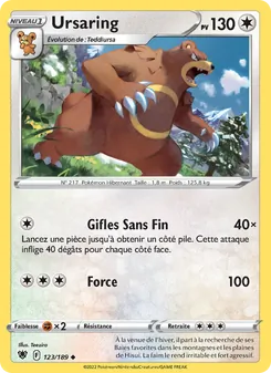 Carte Pokémon Ursaring 123 — Astres Radieux