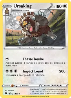 Carte Pokémon Ursaking 124 — Astres Radieux