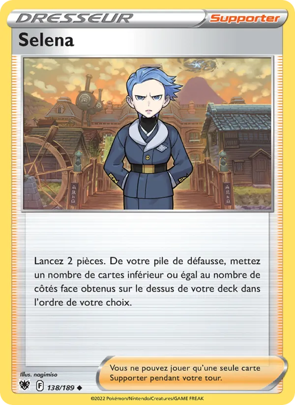 Carte Pokémon Selena 138/189 de l'extension Astres Radieux