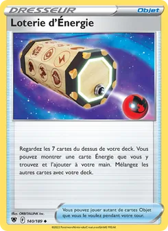 Carte Pokémon Loterie d'Énergie 140 — Astres Radieux