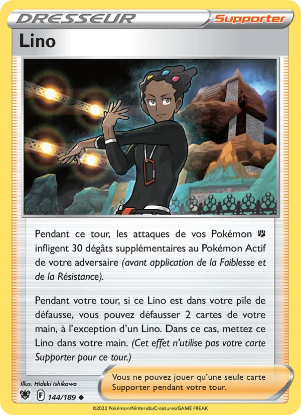 Carte Pokémon Lino 144/189 de l'extension Astres Radieux