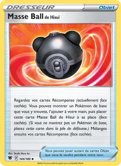 Carte Pokémon Masse Ball de Hisui 146 — Astres Radieux