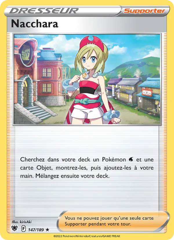 Carte Pokémon Nacchara 147/189 de l'extension Astres Radieux