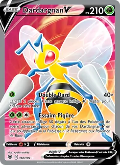 Carte Pokémon Dardargnan V 160 — Astres Radieux