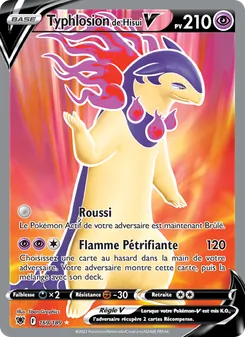 Carte Pokémon Typhlosion de Hisui V 169 — Astres Radieux