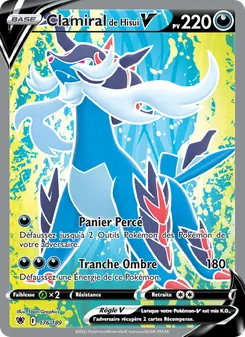 Carte Pokémon Clamiral de Hisui V 176 — Astres Radieux