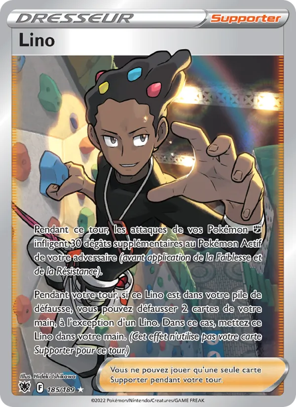 Carte Pokémon Lino 185/189 de l'extension Astres Radieux