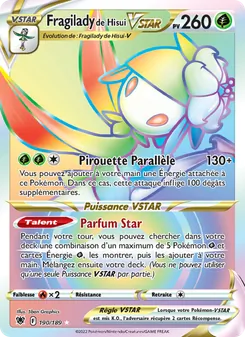 Carte Pokémon Fragilady de Hisui VSTAR 190 — Astres Radieux