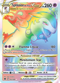 Carte Pokémon Typhlosion de Hisui VSTAR 193 — Astres Radieux