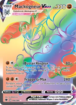 Carte Pokémon Mackogneur VMAX 194 — Astres Radieux