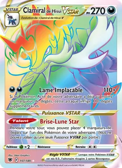 Carte Pokémon Clamiral de Hisui VSTAR 197 — Astres Radieux