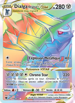 Carte Pokémon Dialga Originel VSTAR 198 — Astres Radieux