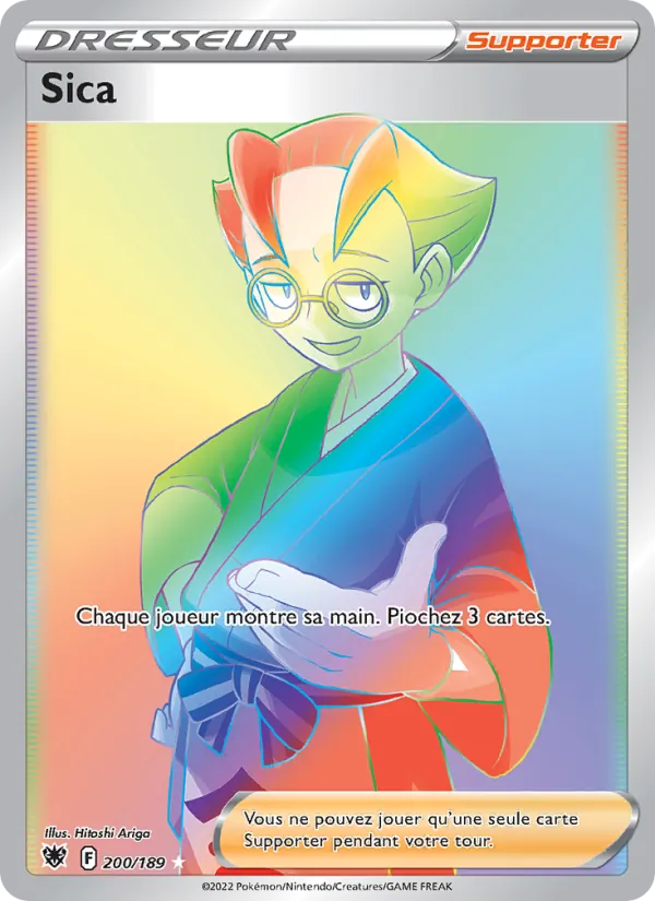 Carte Pokémon Sica 200/189 de l'extension Astres Radieux
