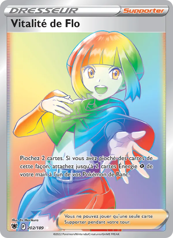 Carte Pokémon Vitalité de Flo 202/189 de l'extension Astres Radieux