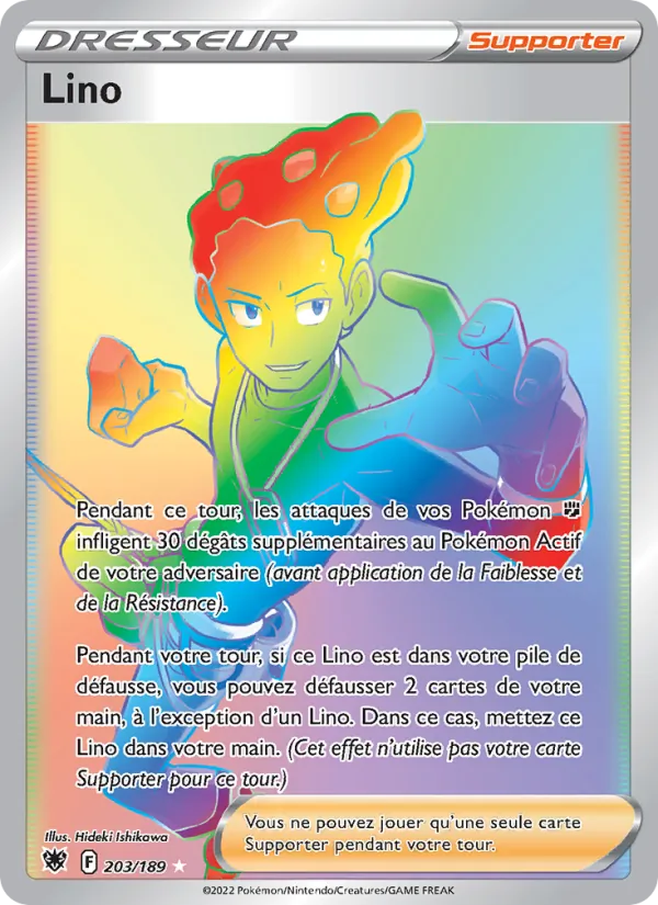 Carte Pokémon Lino 203/189 de l'extension Astres Radieux