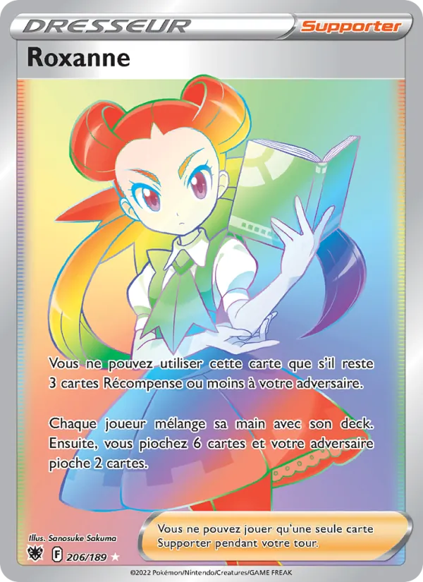 Carte Pokémon Roxanne 206/189 de l'extension Astres Radieux