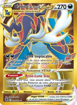 Carte Pokémon Clamiral de Hisui VSTAR 209 — Astres Radieux