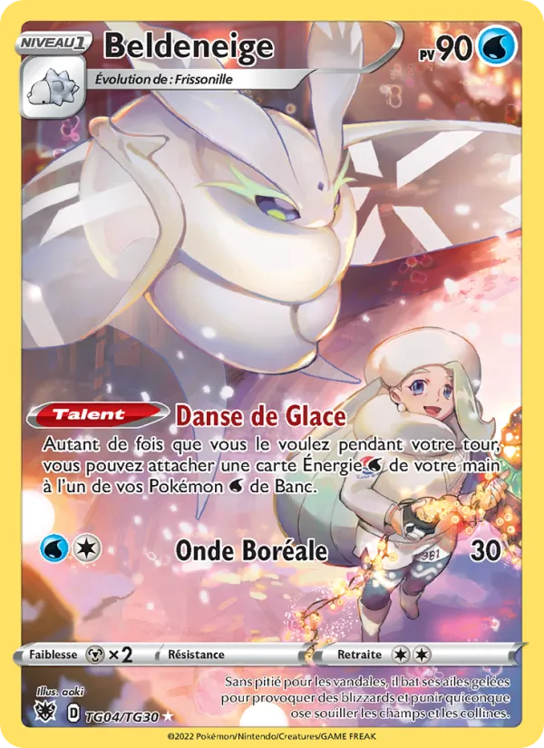 Carte Pokémon Beldeneige TG04/189 de l'extension Astres Radieux
