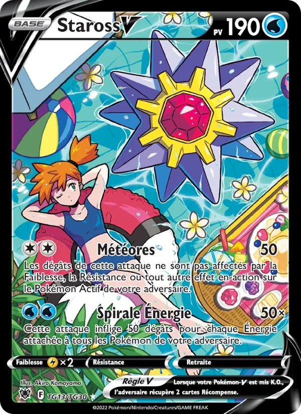 Carte Pokémon Staross V TG13/189 de l'extension Astres Radieux