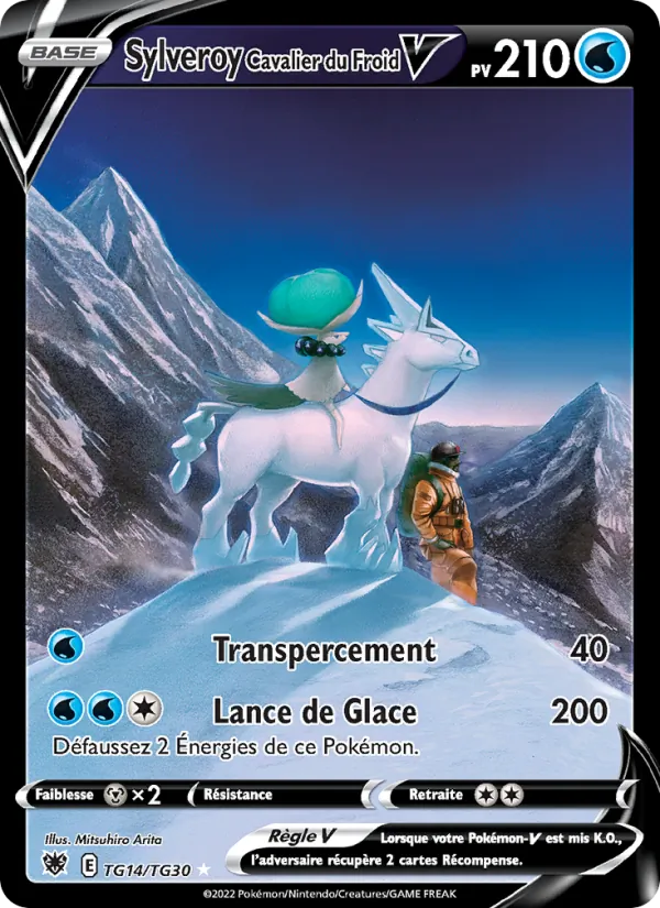 Carte Pokémon Sylveroy Cavalier du Froid V TG14/189 de l'extension Astres Radieux
