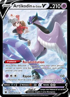 Carte Pokémon Artikodin de Galar V TG16 — Astres Radieux