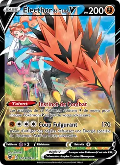 Carte Pokémon Électhor de Galar V TG19 — Astres Radieux