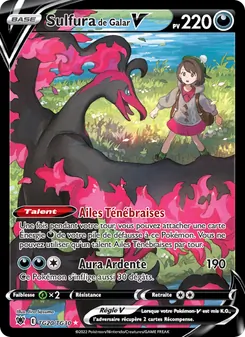 Carte Pokémon Sulfura de Galar V TG20 — Astres Radieux